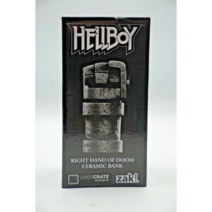 zak! designs Hellboy Right Hand of Doom 5" Ceramic Bank Loot Crate EXCLUSIVE NEW